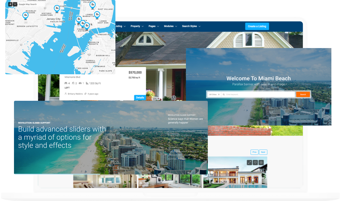 professional wp theme real estate