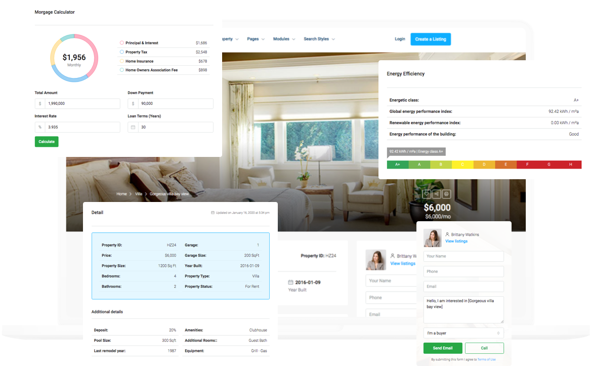 real estate wordpress theme