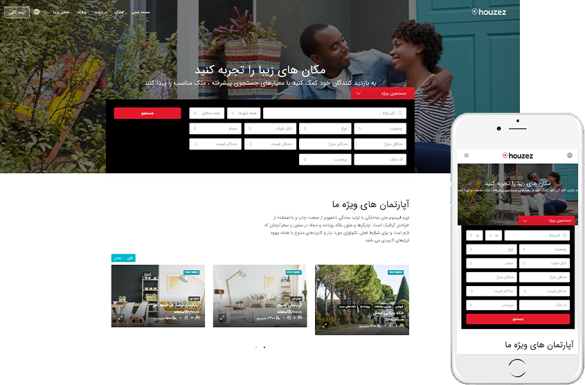 new elementor template real estate website